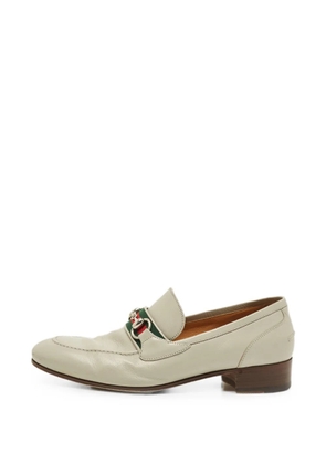 Gucci Pre-Owned Horsebit Web loafers - Neutrals