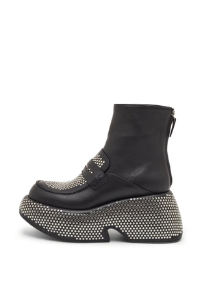 Loewe Pre-Owned stud-embellishment boots - Black