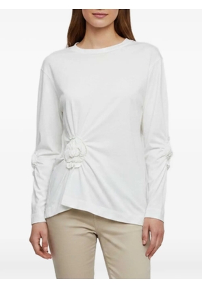 Dolce & Gabbana Pre-Owned floral appliqué T-shirt - White