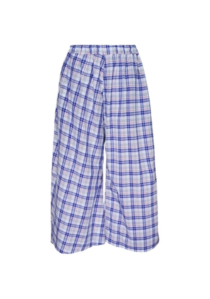 Sofie D'hoore checked wide-leg trousers - Blue