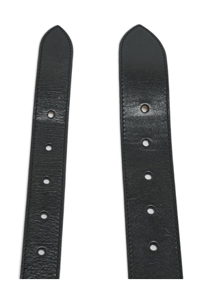 Alexander McQueen Pre-Owned double leather belt - Black