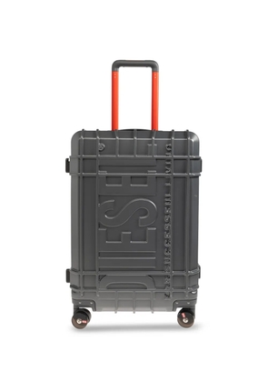 Diesel embossed-logo suitcase - Grey