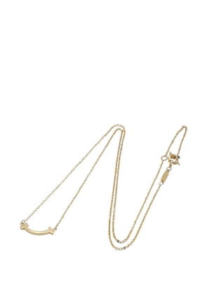 Tiffany & Co. Pre-Owned 2010s T-smile mini necklace - Gold