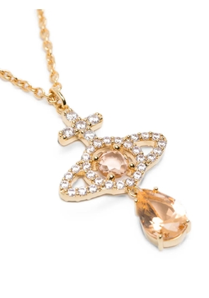 Vivienne Westwood Olympia Orb-pendant crystal-embellished necklace - Gold
