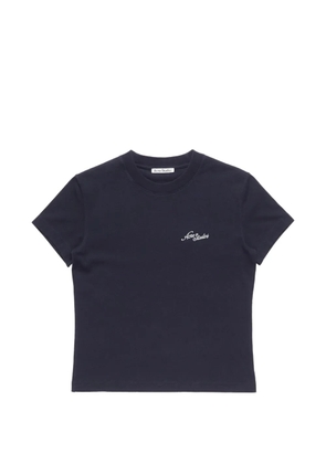 Acne Studios logo-embroidered T-shirt - Blue