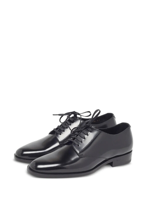 Saint Laurent Pre-Owned patent-leather derby shoes - Black
