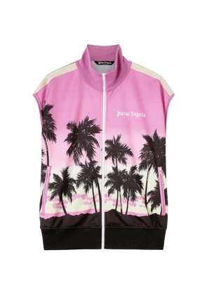 Palm Angels Palm Sunset sleeveless track jacket - Purple