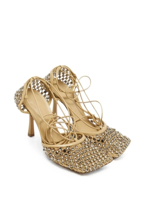 Bottega Veneta Pre-Owned Stretch crystal-embellished pumps - Neutrals