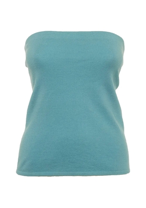 Ralph Lauren Vintage strapless cashmere tube top - Blue