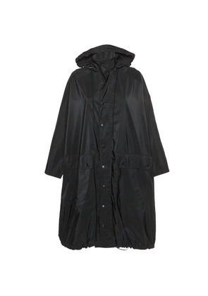 Balenciaga Pre-Owned logo-print oversized raincoat - Black