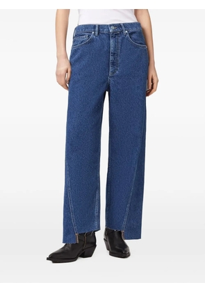 AllSaints Fox loose-fit raw-cut jeans - Blue