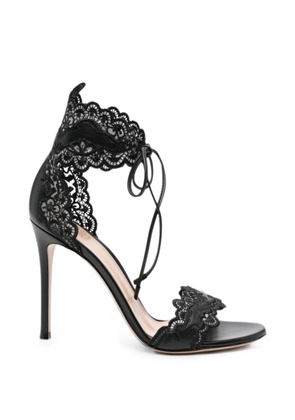 Gianvito Rossi Evie lace-trim sandals - Black