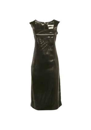 Bottega Veneta Pre-Owned 2019 faux-leather dress - Black