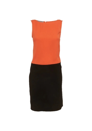 Prada Pre-Owned colorblock sleeveless midi dress - Black