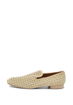 Christian Louboutin Pre-Owned Dandelion Spikes loafers - Neutrals