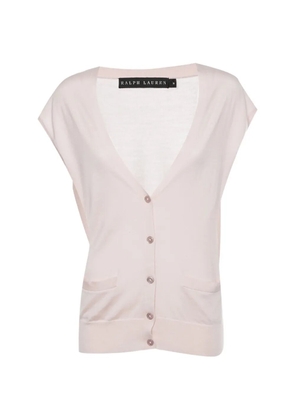 Ralph Lauren Vintage sleeveless V-neck cardigan - Pink