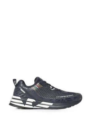 Ea7 Emporio Armani logo-print low-top sneakers - Blue