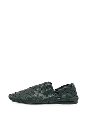Bottega Veneta Pre-Owned Intrecciato slippers - Green