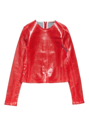 Acne Studios long-sleeve zipped top - Red