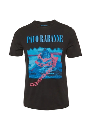 Paco Rabanne Pre-Owned montagne-print T-shirt - Black