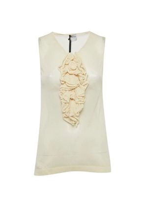 Red Valentino Vintage floral-appliqué top - White