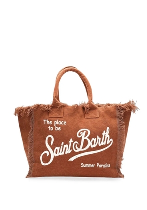 MC2 Saint Barth Vanity logo-print tote bag - Brown