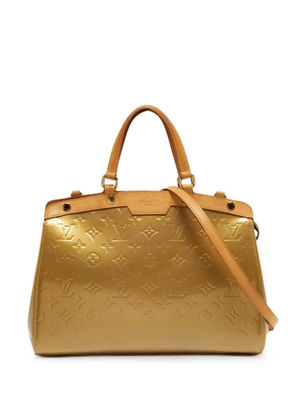 Louis Vuitton Pre-Owned 2012 MM Brea Monogram Vernis tote bag - Gold