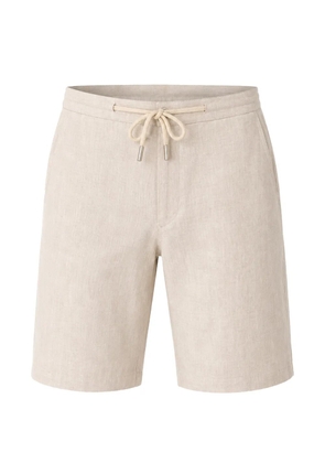 PATRICK ASSARAF drawstring linen shorts - Neutrals