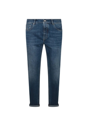 Brunello Cucinelli faded-effect jeans - Blue