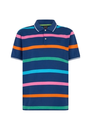 Paul & Shark striped short-sleeve polo shirt - Blue