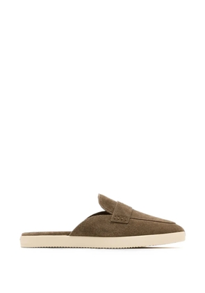 Tory Burch suede slip-on mules - Brown