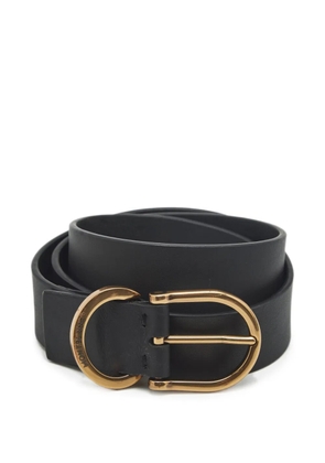 Montblanc buckle leather belt - Black