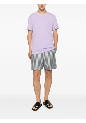 Vilebrequin embroidered-logo crew-neck T-shirt - Purple