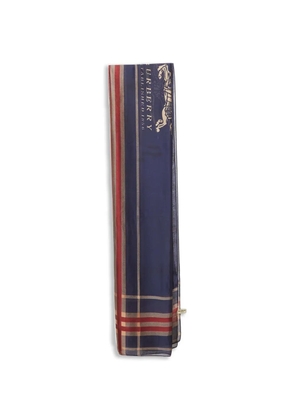 Burberry Pre-Owned check-pattern silk scarf - Blue