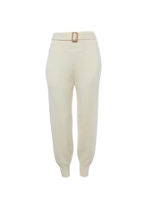 Chloé Pre-Owned knitted belted track pants - White