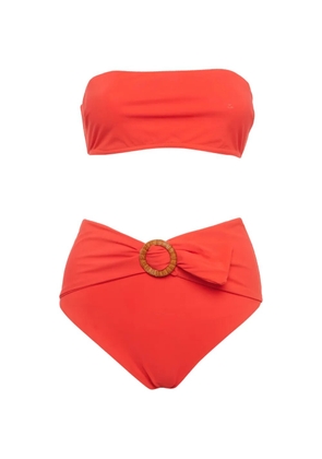 ZIMMERMANN ring-detail strapless bikini - Red
