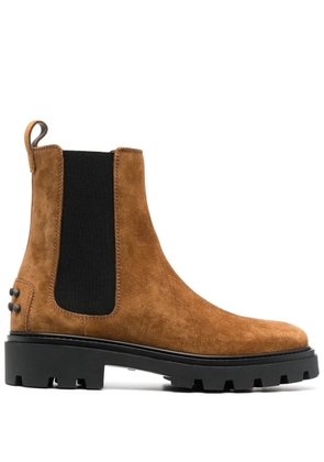 Tod's suede ankle boots - Brown