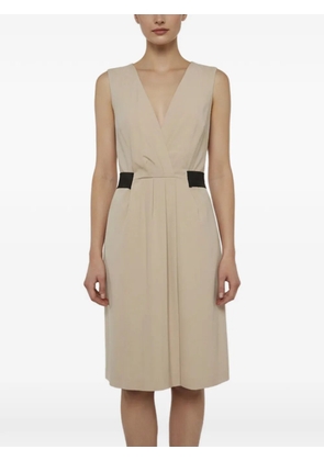 Love Moschino pleated mini dress - Neutrals