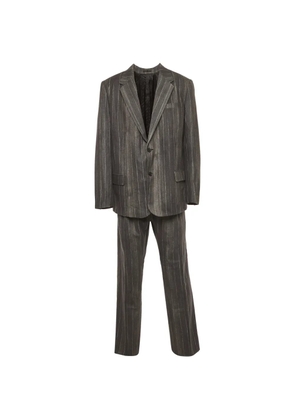 Versace Pre-Owned striped wool suit - Grey