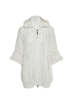 Brunello Cucinelli Vintage Monili crochet cardigan - White