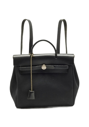 Hermès Pre-Owned 2000 Herbag leather-trim backpack - Black
