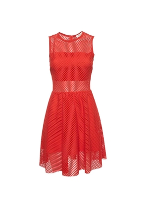 SANDRO mesh mini dress - Red