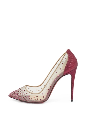 Christian Louboutin Pre-Owned Follies strass-embellished heeled pumps - Pink
