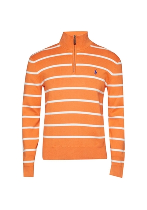 Polo Ralph Lauren Vintage striped half-zip sweater - Orange