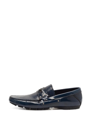 Versace Pre-Owned Medusa leather loafers - Blue