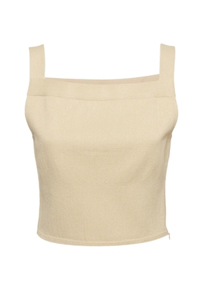 Alaïa Pre-Owned sleeveless crop top - Neutrals
