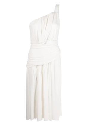 Alberta Ferretti flared midi dress - White