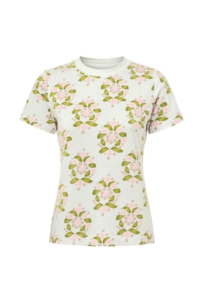 Cynthia Rowley floral-print T-shirt - Neutrals
