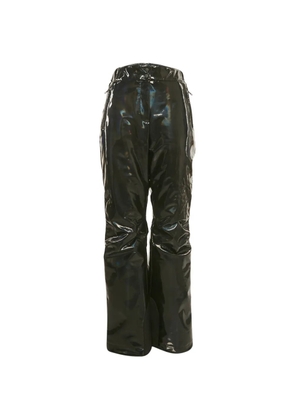 Fendi Pre-Owned logo strip holographic ski pants - Black