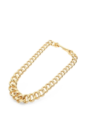 Louis Vuitton Pre-Owned 2021 engraved-monogram necklace - Gold